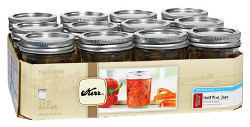 Kerr Regular Mouth Palleted Canning Jars