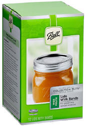 Ball Collection Elite Platinum Wide Mouth Preserving Lids and Bands 