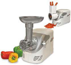 Weston #5 Deluxe Electric Meat Grinder with Shredder/Slicer Attachment