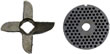 Replacement & Optional Cutting Plates & Blade for the Universal #22 & 22P Meat Choppers